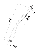 Mariani Get Ручной душ 1 вид струи, цвет: хром B00191ID00