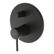 Mariani Next Смеситель для душа встраиваемый, 2 потреб., внутренняя часть в комплекте, цвет: черный B14173NS