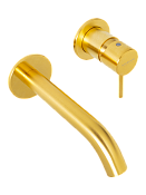 Mariani Next Смеситель для раковины встраиваемый, длина излива 18,1 см, цвет: золото B22565NSP