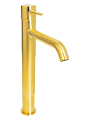 Mariani Next Смеситель для раковины высокий, без донного клапана, высота излива 28,3см, цвет: золото A22398NS12