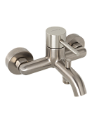 Mariani Next Смеситель для ванны накладной, длина излива 11,8 см, цвет: нержавеющая сталь B16212NS