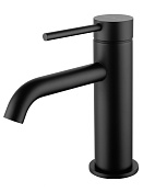 Wonzon & Woghand Stick Смеситель для раковины, без донного клап., излив 13 см, цвет: черный матовый WW-88139017-MB