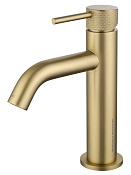 Wonzon & Woghand Смеситель для раковины, излив 11,5 см, цвет: брашированное золото WW-H1061-BG