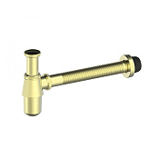 Wonzon & Woghand Сифон для раковины латунный, цвет: брашированное золото WW-88SS102-BG