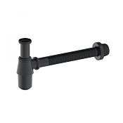 Wonzon & Woghand Сифон для раковины латунный, цвет: темный графит WW-88SS102-BGM