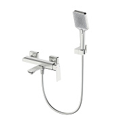 Wonzon & Woghand Diamond Смеситель для ванны накладной с душем, цвет: брашированный никель WW-88639011-BN