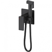 Wonzon & Woghand Cube 2.0 Гигиенический душ со смесителем и встраиваемой частью, цвет: черный мат. WW-88829068-MB