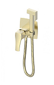 Wonzon & Woghand Flex Гигиенический душ со смесителем и встраиваемой частью, цвет: золото брашир. WW-88829072-BG