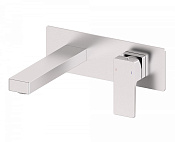 Wonzon & Woghand Cube 2.0 Смеситель для раковины встраиваемый, излив 18,4 см, цвет: брашир. никель WW-88869068-BN