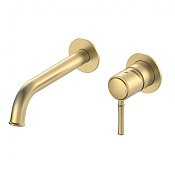 Wonzon & Woghand Tor Смеситель для раковины встраиваемый, излив 19,2 см, цвет: брашир. золото WW-88869073-BG
