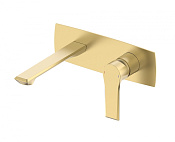 Wonzon & Woghand Brilliant Смеситель для раковины встр, излив 18,4 см, цвет: брашированное золото WW-88869079-BG