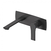 Wonzon & Woghand Brilliant Смеситель для раковины встраиваемый, излив 18,4 см, цвет: черный матовый WW-88869079-MB