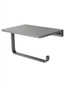 Wonzon & Woghand Eclipse Держатель туалетной бумаги с полочкой, подвесной, цвет: темный графит WW-9126-BGM