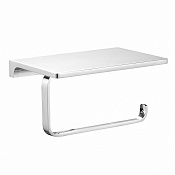 Wonzon & Woghand Eclipse Держатель туалетной бумаги с полочкой, подвесной, цвет: хром WW-9126-CR