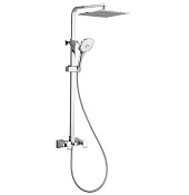 Wonzon & Woghand Shakespeare Душевая стойка: смеситель, верхний и ручной душ, шланг, цвет: хром WW-654602-CR