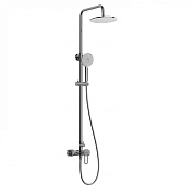 Wonzon & Woghand Душевая стойка: смеситель, верхний и ручной душ, шланг, держатель, цвет: хром WW-B2166-A-CR