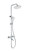 Wonzon & Woghand Capsule Душевая стойка: термостат, верхний и ручной душ, шланг, держат, цвет: хром WW-B3031-A3-CR