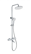 Wonzon & Woghand Inn Душевая стойка: термостат, верхний и ручной душ, шланг, держатель, цвет: хром WW-A3006-T1-CR
