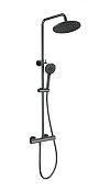 Wonzon & Woghand Inn Душевая стойка: термостат, верхний и ручной душ, шланг, цвет: темный графит WW-B3047-A-BGG