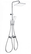 Wonzon & Woghand Muse Душевая стойка: термостат, верхний, ручной и гигиенич. душ, шланг, цвет: хром WW-B3112-CR