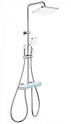 Wonzon & Woghand Muse Душевая стойка: термостат, верхний, ручной и гигиенич. душ, шланг, цвет: хром WW-B4174-CR