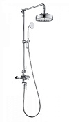 Wonzon & Woghand Retro Душевая стойка: термостат, верхний и ручной душ, шланг, цвет: хром глянцевый WW-B3041-CR