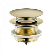 Wonzon & Woghand Донный клапан для раковины без перелива, цвет: брашированное золото WW-SS105-BG