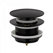 Wonzon & Woghand Донный клапан для раковины без перелива, цвет: черный матовый WW-SS105-MB