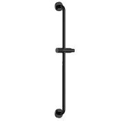 Wonzon & Woghand Душевая штанга 74 см с держателем, цвет: черный матовый WW-SL05-MB