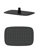 Wonzon & Woghand Верхний душ 30х20 см, 1 вид струи, без кронштейна, цвет: черный матовый WW-88DP03-MB
