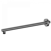 Wonzon & Woghand Кронштейн для верхнего душа, настенный 40 см, цвет: темный графит WW-SA09-40-BGM