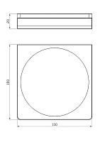 Wonzon & Woghand Eclipse Мыльница монолитная, подвесная, цвет: хром WW-9124-CR