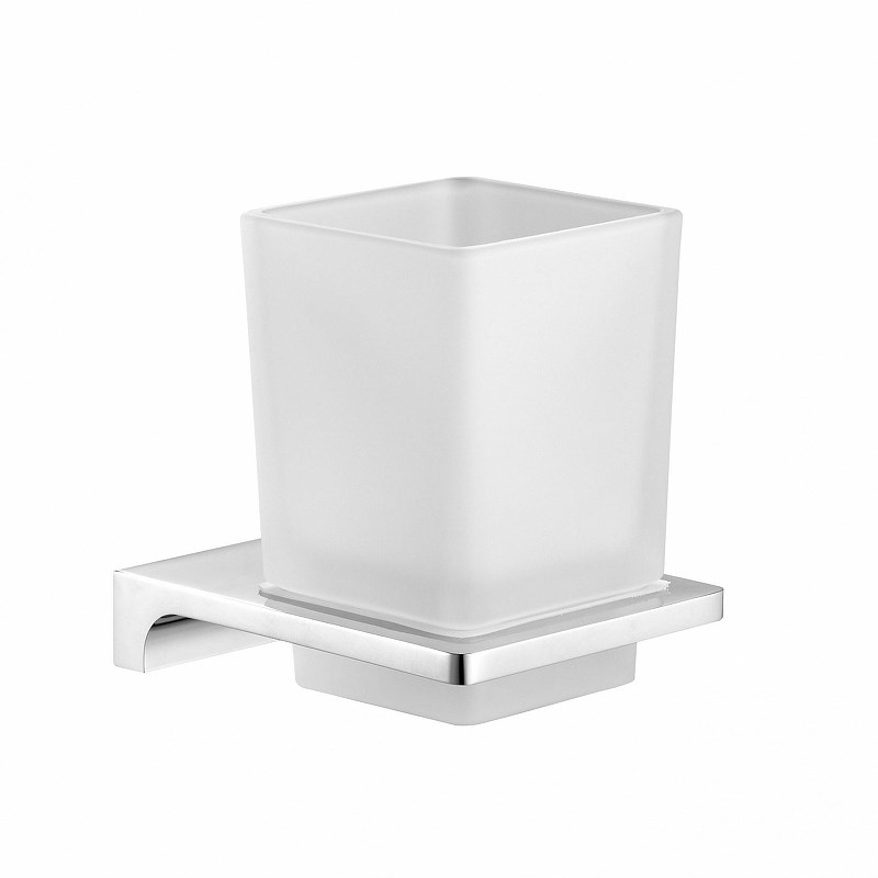 Wonzon & Woghand Eclipse Стакан подвесной, стеклянный, цвет: хром WW-9121-CR