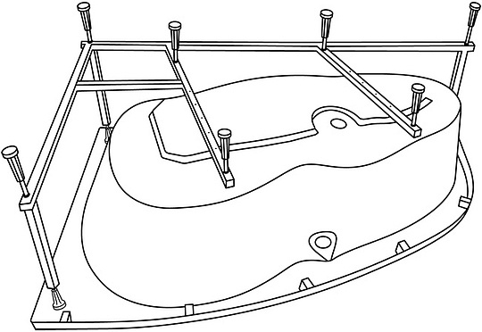 Excellent Каркас для ванны универсальный MR-02