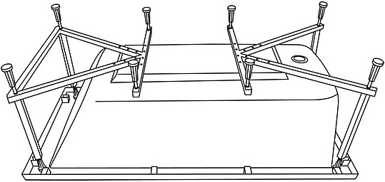 Excellent Каркас для ванны универсальный MR-02