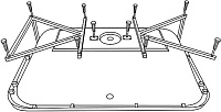 Excellent Каркас для ванны универсальный MR-02