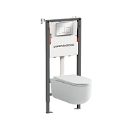 Ceramicanova Balance/Ulma Комплект: инстал., унитаз, клавиша, шумоизоляция, цвет: хром глянцевый CN4006_121002CH