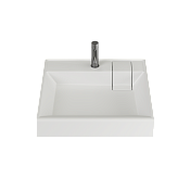 Ceramicanova Quattro Раковина над стиральной машиной 60x12,3h, без перелива, цвет: белый CN0101