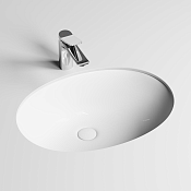 Ceramicanova Element Раковина встраиваемая снизу 56,7x42,8x15h, с переливом, цвет: белый CN6076