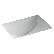 Ceramicanova Era Раковина встраиваемая снизу 46x34,8x21,3h, с переливом, цвет: белый CN15002