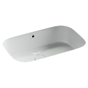 Ceramicanova Era Раковина встраиваемая снизу 57x39,5x19,5h, с переливом, цвет: белый CN15006