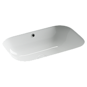 Ceramicanova Era Раковина встраиваемая снизу 61x40,5x19h, с переливом, цвет: белый CN15007