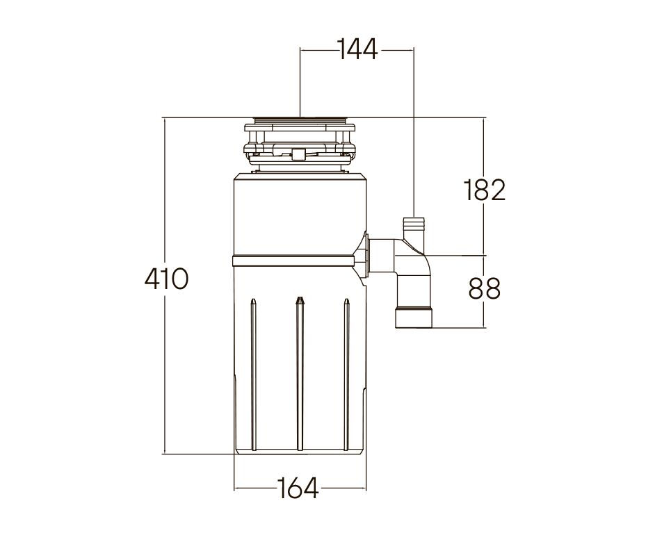 Paulmark Intenso PRO-1000 Измельчитель пищевых отходов 220 V, нержавеющая сталь 750 Вт I-PRO 1000