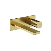 Sancos Nexus Смеситель для раковины встр., с внутр. частью, излив 18,5см, цвет: брашированное золото SC9013BG