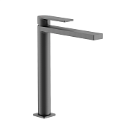 Sancos Studio Смеситель для раковины высокий, без д/к, высота излива 24,9 см, цвет: вороненая сталь SC9016GG