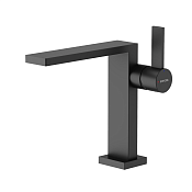 Sancos Linn Смеситель для раковины, без донного клапана, длина излива 14,3 см, цвет: черный матовый SC9019MB