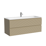 Sancos Folk Тумба под раковину, подвесная 119,5x44,5x50hсм, с 2-мя выдвижными ящиками, цвет:капучино FL120CP