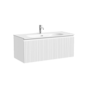 Sancos Code Тумба под раковину, подвесная 99x45,3x40h см, с 1-м выдвижным ящиком, цвет: белый CD100W