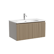 Sancos Code Тумба под раковину, подвесная 78,5x45,3x40hсм, с 1-м выдвижным ящиком, цвет:серо-бежевый CD80GB