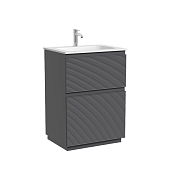 Sancos Folk Floor Тумба под раковину, напольная 59x45x85h см, с 2-мя выдвижными ящ., цвет: grey soft FL60FGS